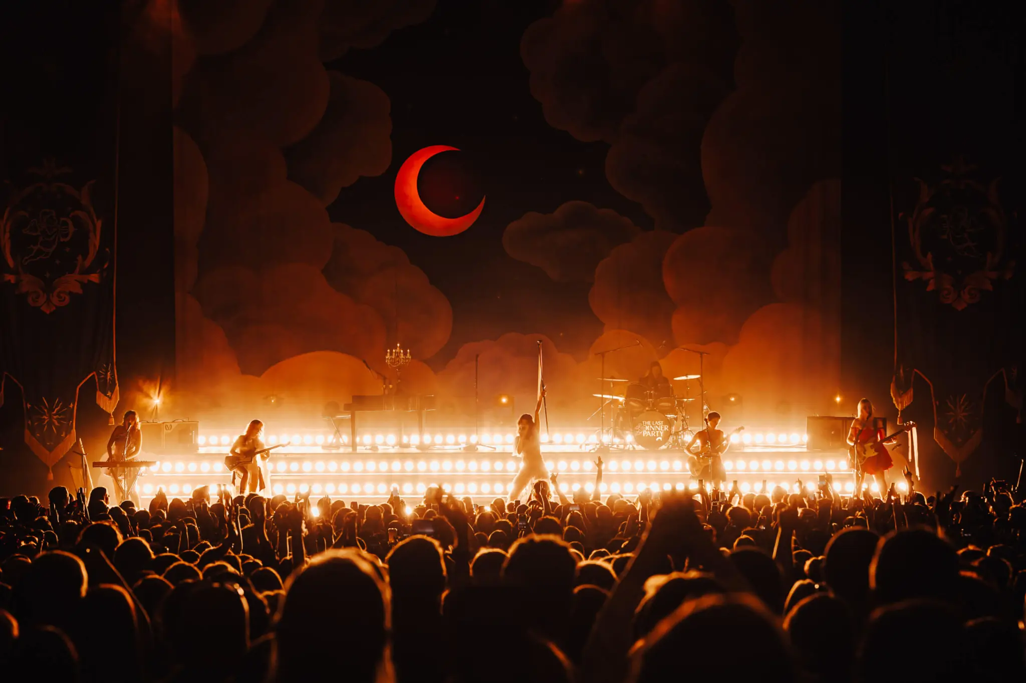 Live concert crowd