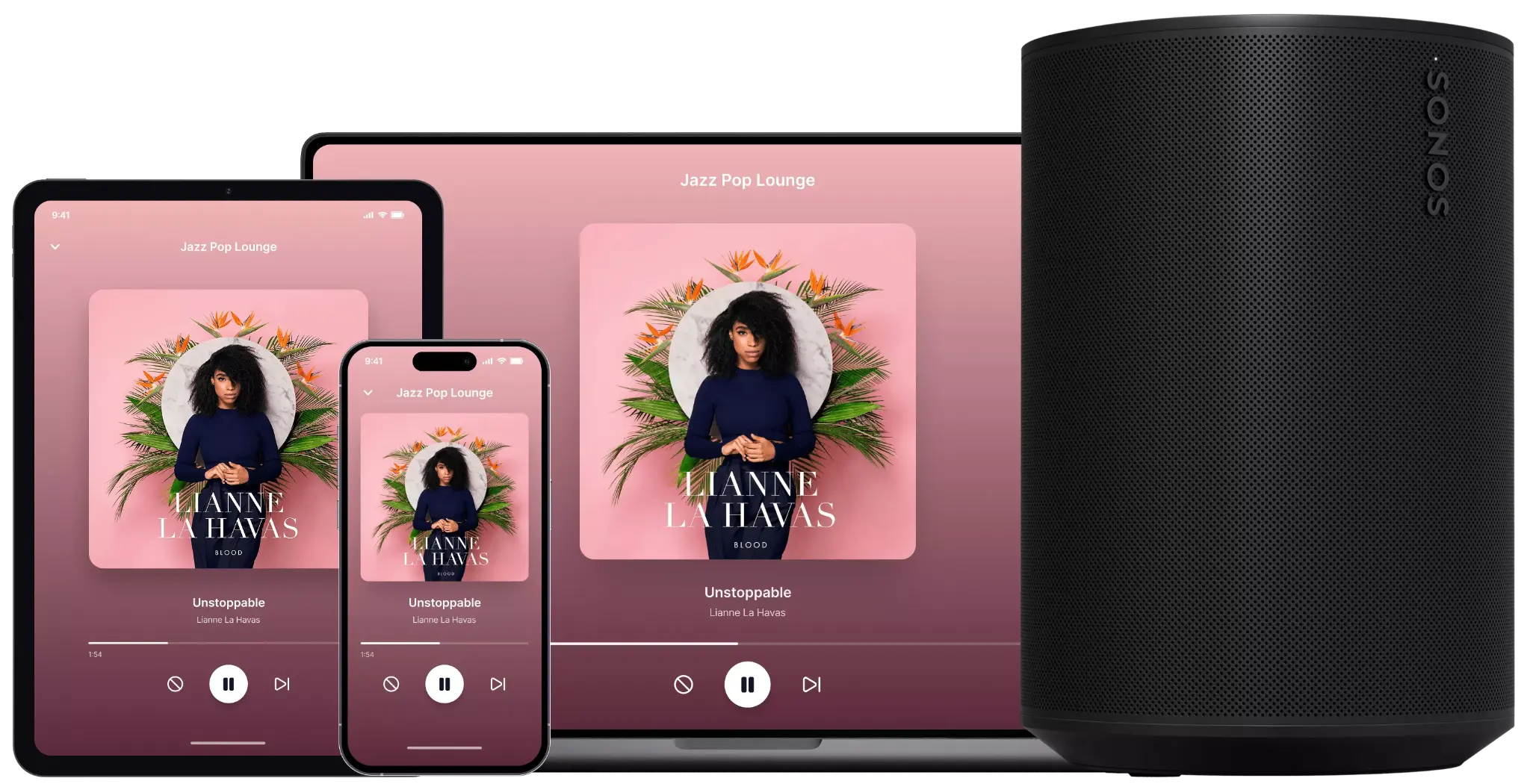 Soundsuit app on iPad, iPhone and Mac with Sonos Era speaker
